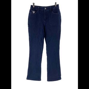 Quacker Factory Dream Jeannes 5-Pocket Boot-Cut Jeans Dark Blue - Tall